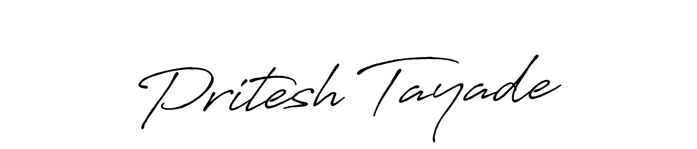 Also we have Pritesh Tayade name is the best signature style. Create professional handwritten signature collection using Antro_Vectra_Bolder autograph style. Pritesh Tayade signature style 7 images and pictures png