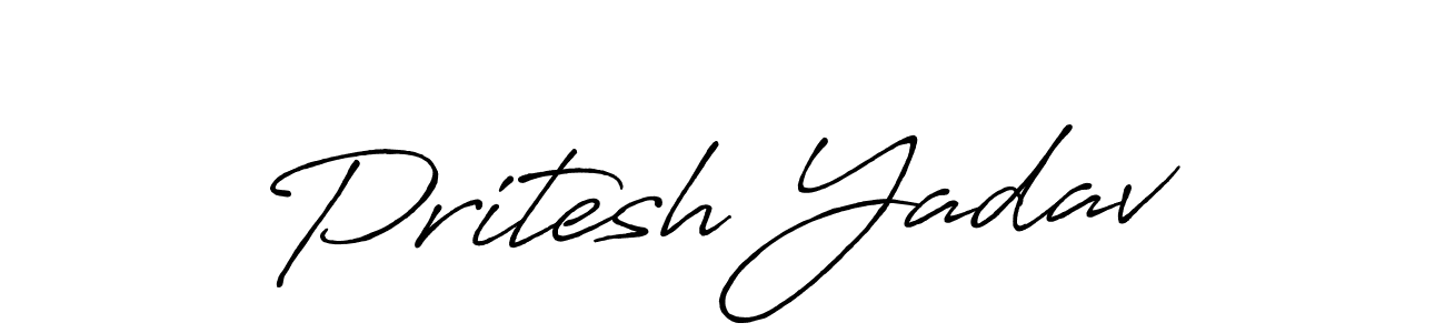 It looks lik you need a new signature style for name Pritesh Yadav. Design unique handwritten (Antro_Vectra_Bolder) signature with our free signature maker in just a few clicks. Pritesh Yadav signature style 7 images and pictures png