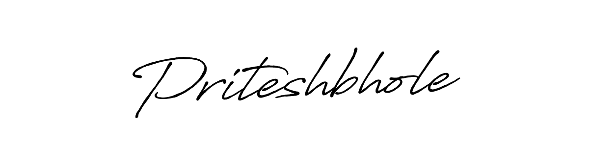 Also we have Priteshbhole name is the best signature style. Create professional handwritten signature collection using Antro_Vectra_Bolder autograph style. Priteshbhole signature style 7 images and pictures png