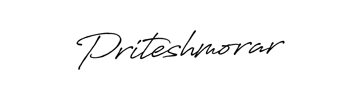 Design your own signature with our free online signature maker. With this signature software, you can create a handwritten (Antro_Vectra_Bolder) signature for name Priteshmorar. Priteshmorar signature style 7 images and pictures png