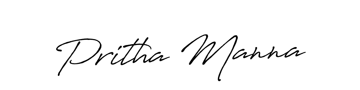 Antro_Vectra_Bolder is a professional signature style that is perfect for those who want to add a touch of class to their signature. It is also a great choice for those who want to make their signature more unique. Get Pritha Manna name to fancy signature for free. Pritha Manna signature style 7 images and pictures png