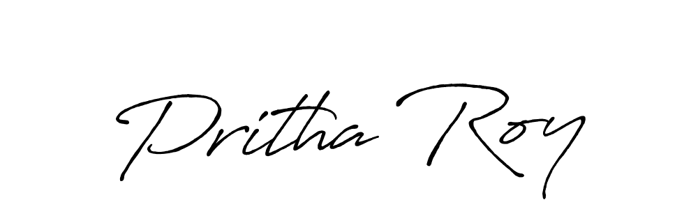 Pritha Roy stylish signature style. Best Handwritten Sign (Antro_Vectra_Bolder) for my name. Handwritten Signature Collection Ideas for my name Pritha Roy. Pritha Roy signature style 7 images and pictures png