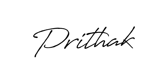 Design your own signature with our free online signature maker. With this signature software, you can create a handwritten (Antro_Vectra_Bolder) signature for name Prithak. Prithak signature style 7 images and pictures png