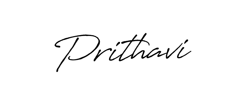 Use a signature maker to create a handwritten signature online. With this signature software, you can design (Antro_Vectra_Bolder) your own signature for name Prithavi. Prithavi signature style 7 images and pictures png