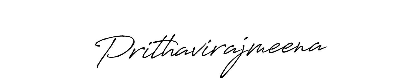 Make a beautiful signature design for name Prithavirajmeena. With this signature (Antro_Vectra_Bolder) style, you can create a handwritten signature for free. Prithavirajmeena signature style 7 images and pictures png
