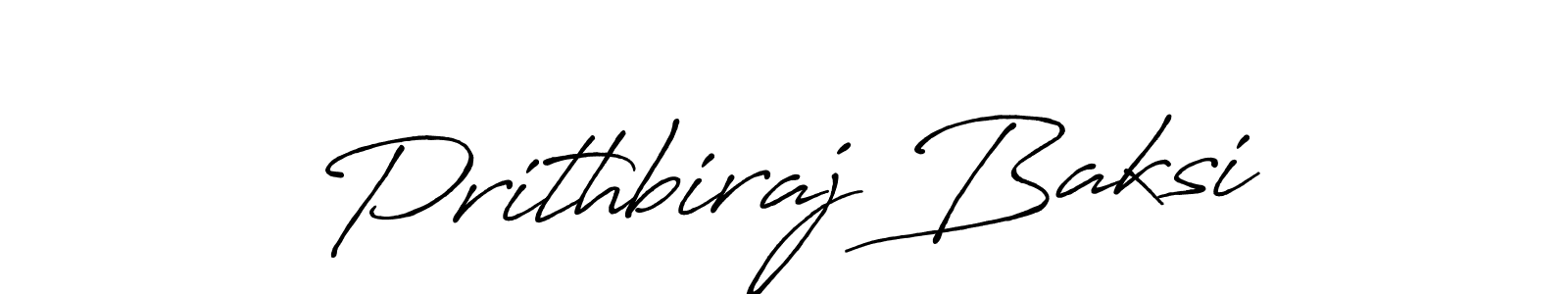 Design your own signature with our free online signature maker. With this signature software, you can create a handwritten (Antro_Vectra_Bolder) signature for name Prithbiraj Baksi. Prithbiraj Baksi signature style 7 images and pictures png