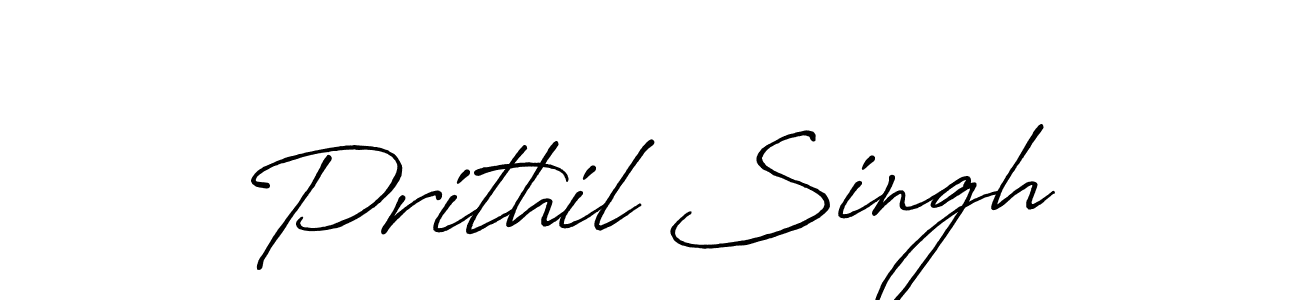 Antro_Vectra_Bolder is a professional signature style that is perfect for those who want to add a touch of class to their signature. It is also a great choice for those who want to make their signature more unique. Get Prithil Singh name to fancy signature for free. Prithil Singh signature style 7 images and pictures png