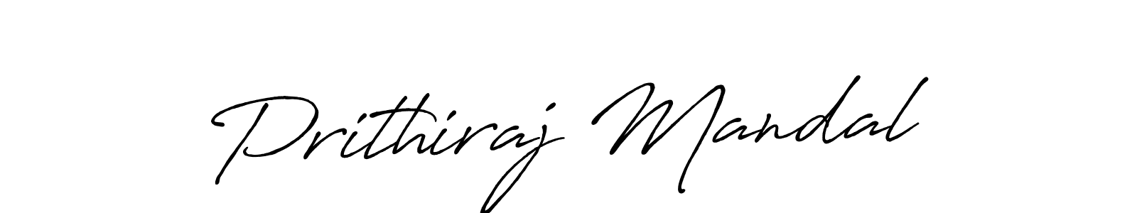 Design your own signature with our free online signature maker. With this signature software, you can create a handwritten (Antro_Vectra_Bolder) signature for name Prithiraj Mandal. Prithiraj Mandal signature style 7 images and pictures png