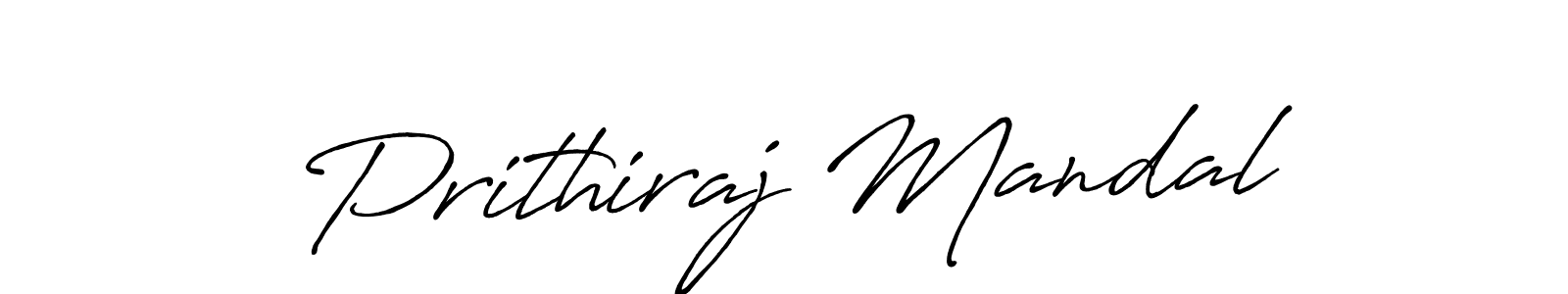 Design your own signature with our free online signature maker. With this signature software, you can create a handwritten (Antro_Vectra_Bolder) signature for name Prithiraj Mandal. Prithiraj Mandal signature style 7 images and pictures png