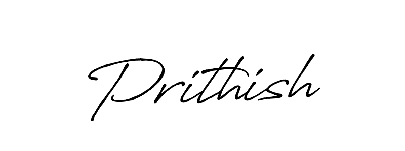 Use a signature maker to create a handwritten signature online. With this signature software, you can design (Antro_Vectra_Bolder) your own signature for name Prithish. Prithish signature style 7 images and pictures png