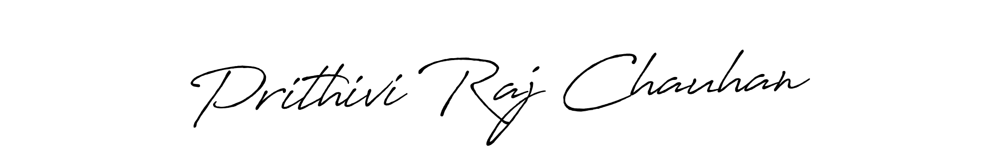 Prithivi Raj Chauhan stylish signature style. Best Handwritten Sign (Antro_Vectra_Bolder) for my name. Handwritten Signature Collection Ideas for my name Prithivi Raj Chauhan. Prithivi Raj Chauhan signature style 7 images and pictures png