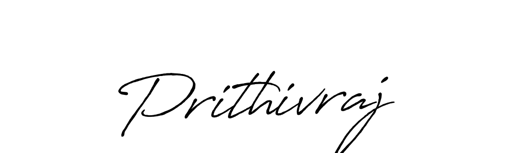 How to make Prithivraj signature? Antro_Vectra_Bolder is a professional autograph style. Create handwritten signature for Prithivraj name. Prithivraj signature style 7 images and pictures png
