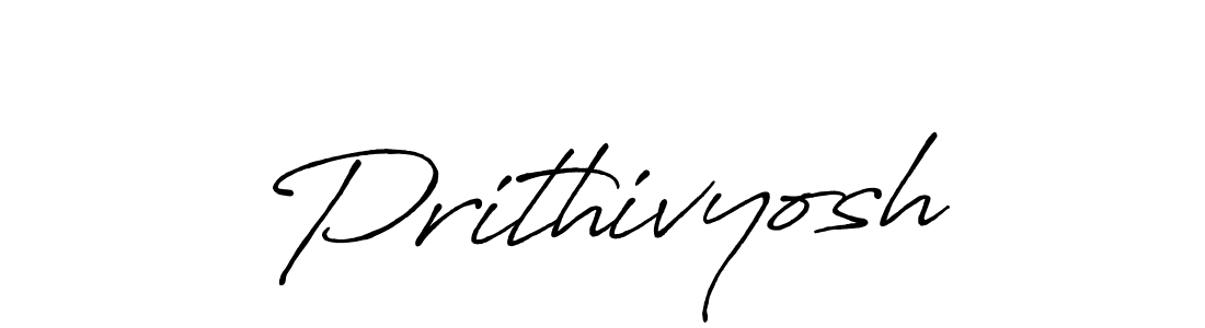 How to make Prithivyosh signature? Antro_Vectra_Bolder is a professional autograph style. Create handwritten signature for Prithivyosh name. Prithivyosh signature style 7 images and pictures png