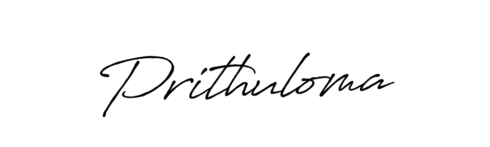 Use a signature maker to create a handwritten signature online. With this signature software, you can design (Antro_Vectra_Bolder) your own signature for name Prithuloma. Prithuloma signature style 7 images and pictures png