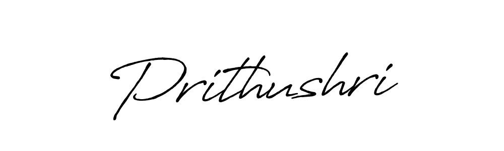 Make a beautiful signature design for name Prithushri. With this signature (Antro_Vectra_Bolder) style, you can create a handwritten signature for free. Prithushri signature style 7 images and pictures png