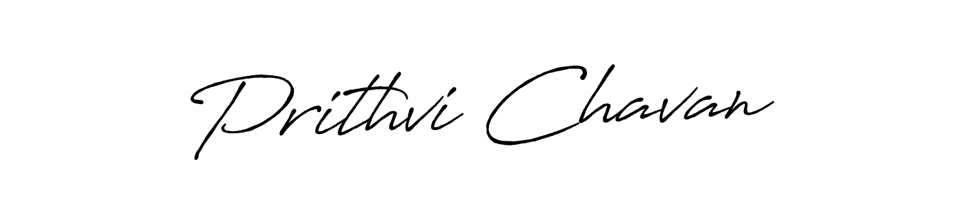 Prithvi Chavan stylish signature style. Best Handwritten Sign (Antro_Vectra_Bolder) for my name. Handwritten Signature Collection Ideas for my name Prithvi Chavan. Prithvi Chavan signature style 7 images and pictures png