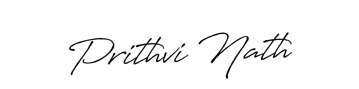 Also we have Prithvi Nath name is the best signature style. Create professional handwritten signature collection using Antro_Vectra_Bolder autograph style. Prithvi Nath signature style 7 images and pictures png