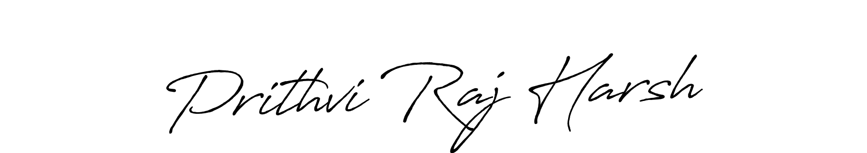Also we have Prithvi Raj Harsh name is the best signature style. Create professional handwritten signature collection using Antro_Vectra_Bolder autograph style. Prithvi Raj Harsh signature style 7 images and pictures png