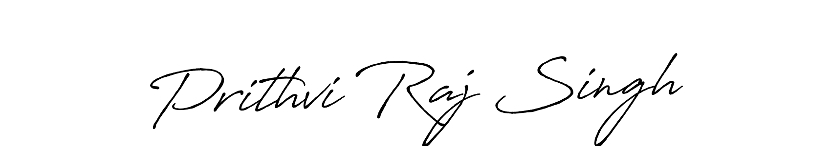 The best way (Antro_Vectra_Bolder) to make a short signature is to pick only two or three words in your name. The name Prithvi Raj Singh include a total of six letters. For converting this name. Prithvi Raj Singh signature style 7 images and pictures png