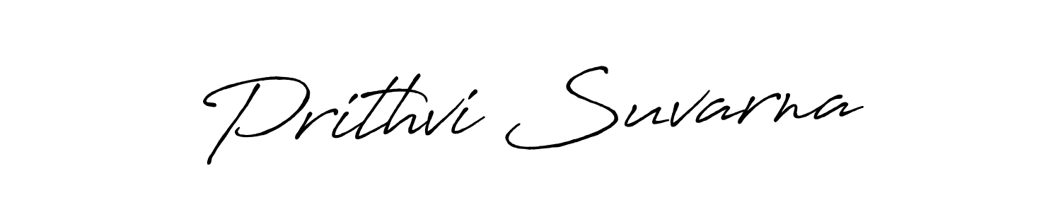 if you are searching for the best signature style for your name Prithvi Suvarna. so please give up your signature search. here we have designed multiple signature styles  using Antro_Vectra_Bolder. Prithvi Suvarna signature style 7 images and pictures png