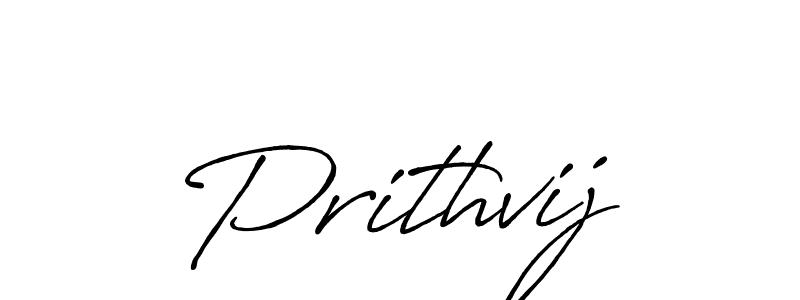 How to make Prithvij signature? Antro_Vectra_Bolder is a professional autograph style. Create handwritten signature for Prithvij name. Prithvij signature style 7 images and pictures png