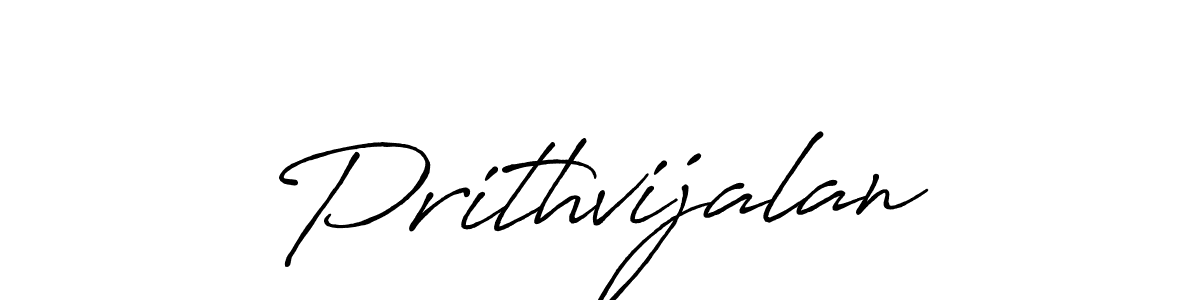 Prithvijalan stylish signature style. Best Handwritten Sign (Antro_Vectra_Bolder) for my name. Handwritten Signature Collection Ideas for my name Prithvijalan. Prithvijalan signature style 7 images and pictures png