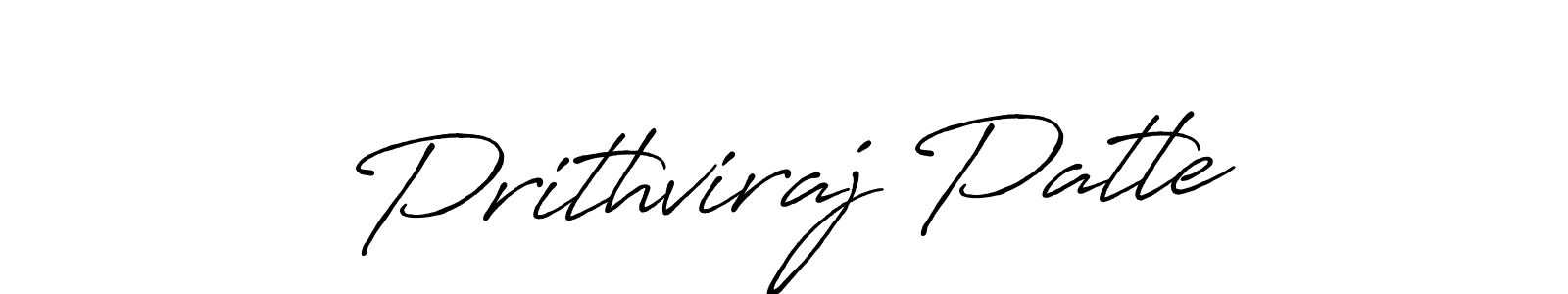 Design your own signature with our free online signature maker. With this signature software, you can create a handwritten (Antro_Vectra_Bolder) signature for name Prithviraj Patle. Prithviraj Patle signature style 7 images and pictures png