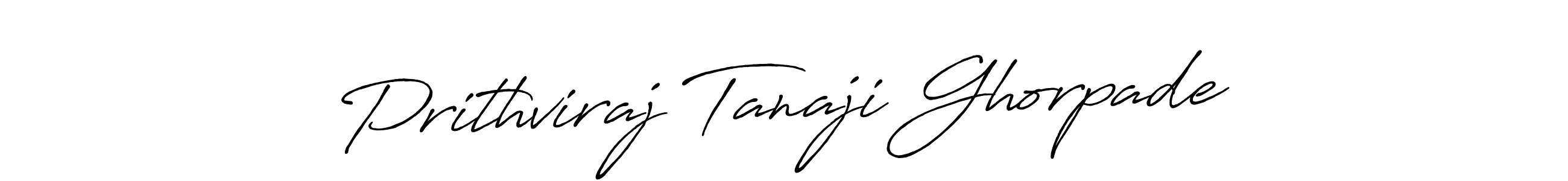 Use a signature maker to create a handwritten signature online. With this signature software, you can design (Antro_Vectra_Bolder) your own signature for name Prithviraj Tanaji Ghorpade. Prithviraj Tanaji Ghorpade signature style 7 images and pictures png