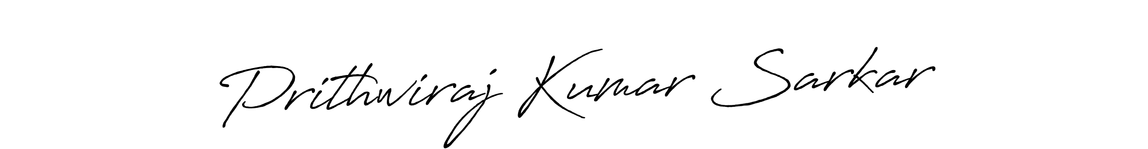 Make a beautiful signature design for name Prithwiraj Kumar Sarkar. With this signature (Antro_Vectra_Bolder) style, you can create a handwritten signature for free. Prithwiraj Kumar Sarkar signature style 7 images and pictures png