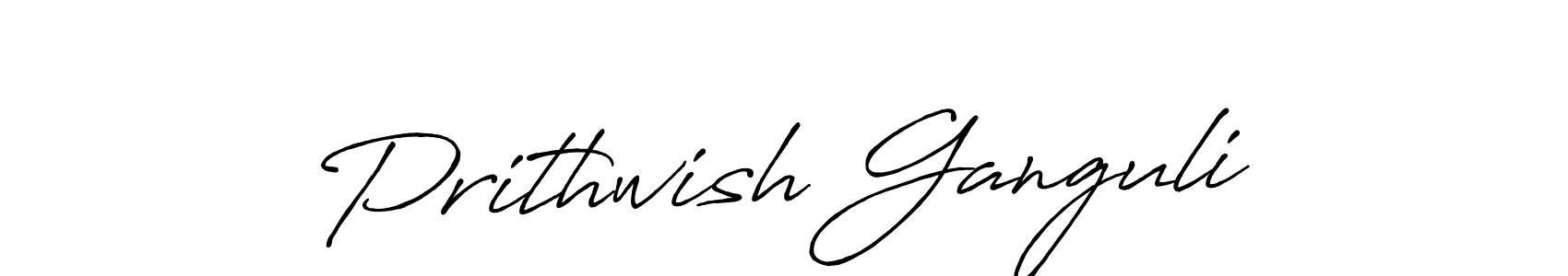 Make a beautiful signature design for name Prithwish Ganguli. With this signature (Antro_Vectra_Bolder) style, you can create a handwritten signature for free. Prithwish Ganguli signature style 7 images and pictures png