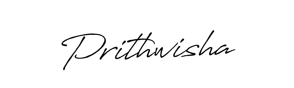 Make a beautiful signature design for name Prithwisha. With this signature (Antro_Vectra_Bolder) style, you can create a handwritten signature for free. Prithwisha signature style 7 images and pictures png