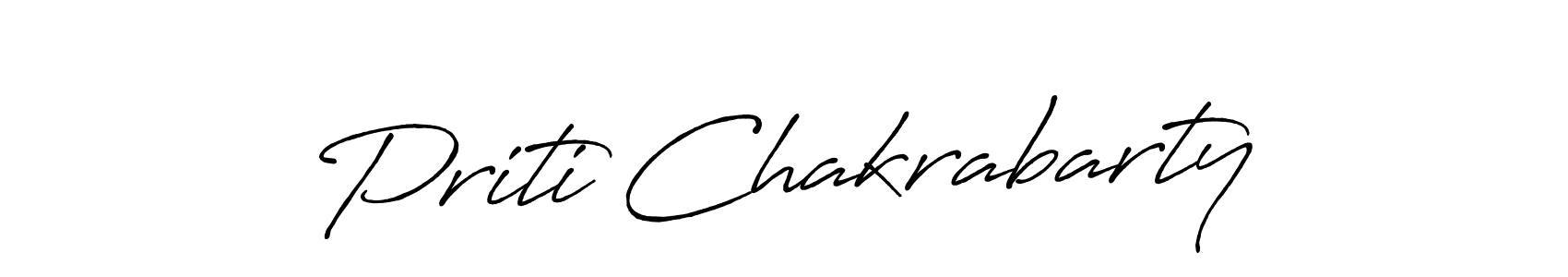 How to make Priti Chakrabarty signature? Antro_Vectra_Bolder is a professional autograph style. Create handwritten signature for Priti Chakrabarty name. Priti Chakrabarty signature style 7 images and pictures png