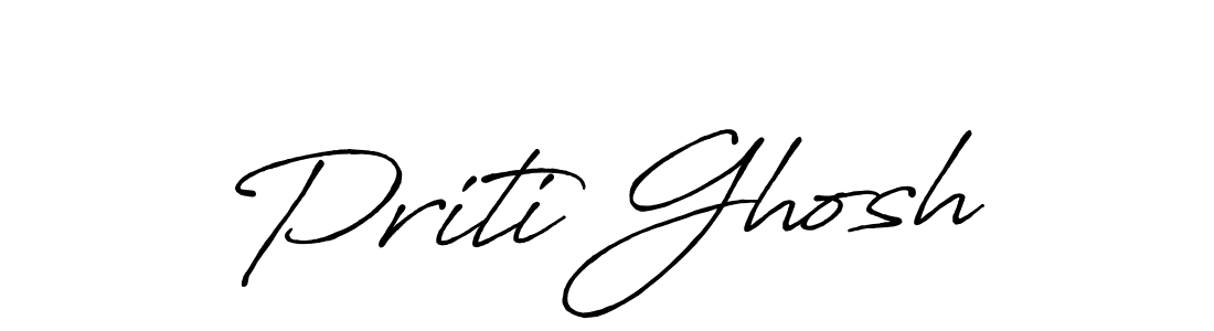 Design your own signature with our free online signature maker. With this signature software, you can create a handwritten (Antro_Vectra_Bolder) signature for name Priti Ghosh. Priti Ghosh signature style 7 images and pictures png