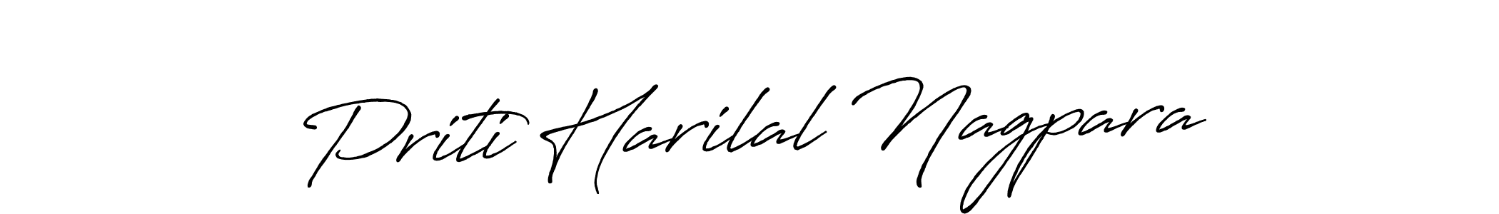 The best way (Antro_Vectra_Bolder) to make a short signature is to pick only two or three words in your name. The name Priti Harilal Nagpara include a total of six letters. For converting this name. Priti Harilal Nagpara signature style 7 images and pictures png