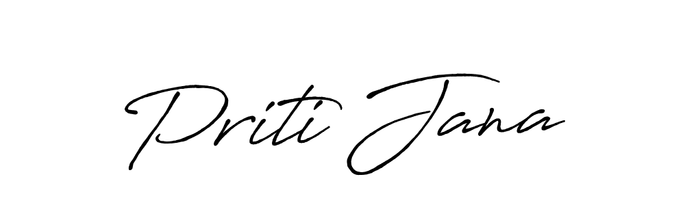 if you are searching for the best signature style for your name Priti Jana. so please give up your signature search. here we have designed multiple signature styles  using Antro_Vectra_Bolder. Priti Jana signature style 7 images and pictures png