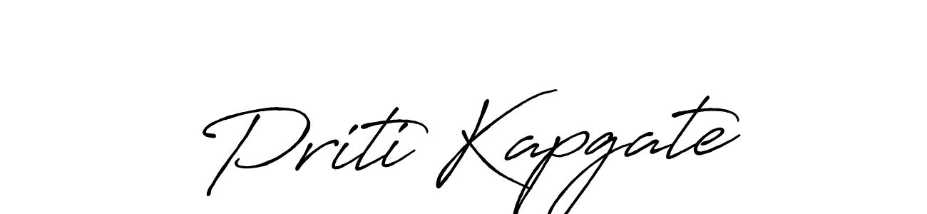 Also we have Priti Kapgate name is the best signature style. Create professional handwritten signature collection using Antro_Vectra_Bolder autograph style. Priti Kapgate signature style 7 images and pictures png