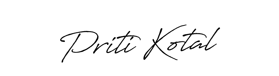 This is the best signature style for the Priti Kotal name. Also you like these signature font (Antro_Vectra_Bolder). Mix name signature. Priti Kotal signature style 7 images and pictures png