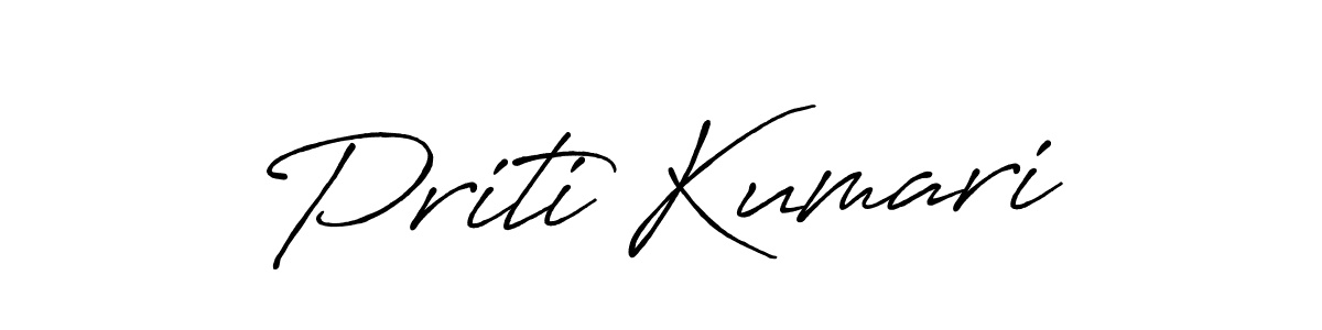 Priti Kumari stylish signature style. Best Handwritten Sign (Antro_Vectra_Bolder) for my name. Handwritten Signature Collection Ideas for my name Priti Kumari. Priti Kumari signature style 7 images and pictures png