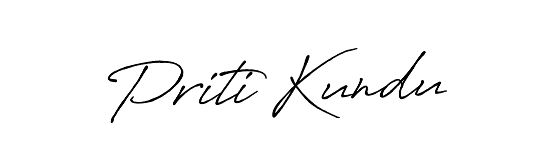 Also we have Priti Kundu name is the best signature style. Create professional handwritten signature collection using Antro_Vectra_Bolder autograph style. Priti Kundu signature style 7 images and pictures png