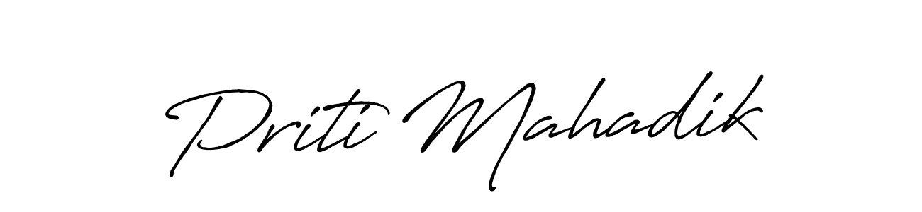 Best and Professional Signature Style for Priti Mahadik. Antro_Vectra_Bolder Best Signature Style Collection. Priti Mahadik signature style 7 images and pictures png