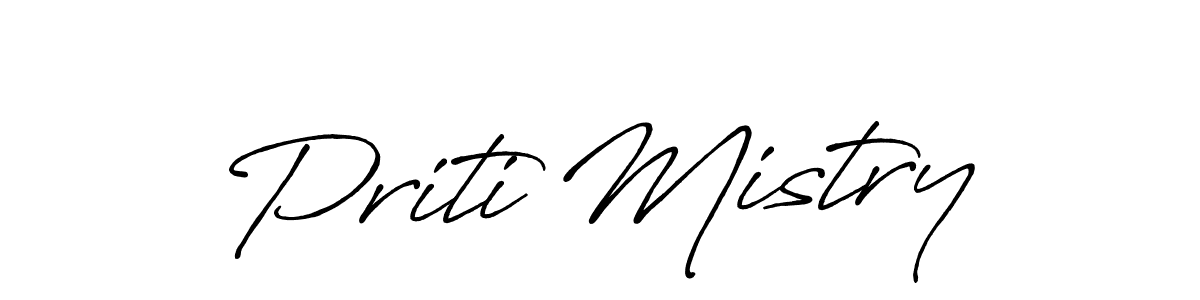 Create a beautiful signature design for name Priti Mistry. With this signature (Antro_Vectra_Bolder) fonts, you can make a handwritten signature for free. Priti Mistry signature style 7 images and pictures png