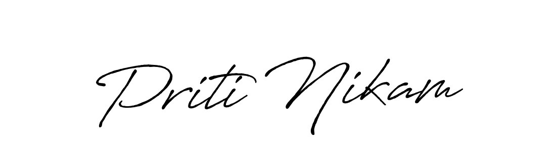 Here are the top 10 professional signature styles for the name Priti Nikam. These are the best autograph styles you can use for your name. Priti Nikam signature style 7 images and pictures png