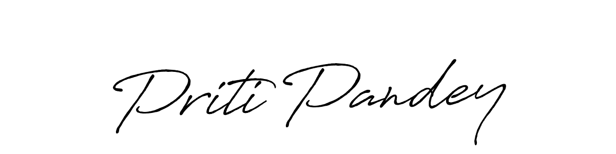 Make a beautiful signature design for name Priti Pandey. Use this online signature maker to create a handwritten signature for free. Priti Pandey signature style 7 images and pictures png