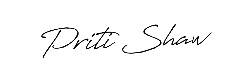 How to Draw Priti Shaw signature style? Antro_Vectra_Bolder is a latest design signature styles for name Priti Shaw. Priti Shaw signature style 7 images and pictures png