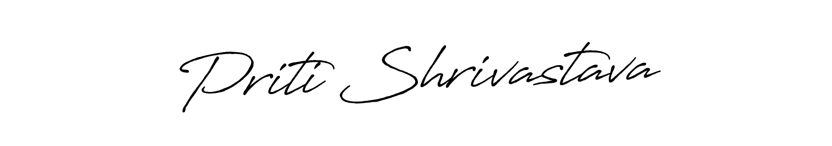 Also we have Priti Shrivastava name is the best signature style. Create professional handwritten signature collection using Antro_Vectra_Bolder autograph style. Priti Shrivastava signature style 7 images and pictures png
