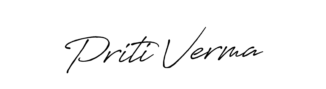 Make a beautiful signature design for name Priti Verma. Use this online signature maker to create a handwritten signature for free. Priti Verma signature style 7 images and pictures png