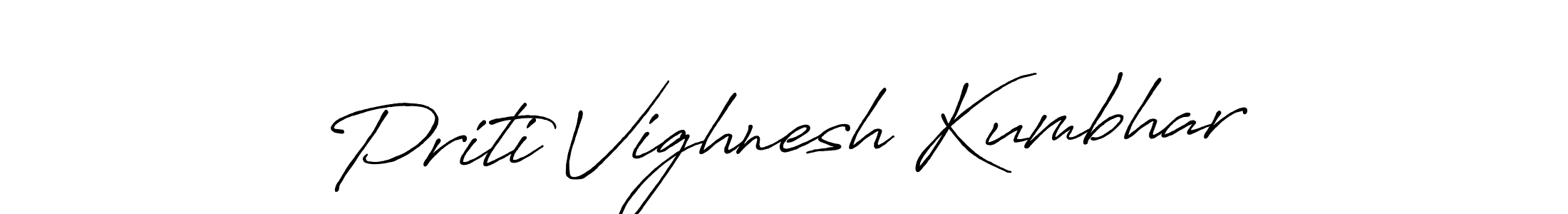 How to Draw Priti Vighnesh Kumbhar signature style? Antro_Vectra_Bolder is a latest design signature styles for name Priti Vighnesh Kumbhar. Priti Vighnesh Kumbhar signature style 7 images and pictures png