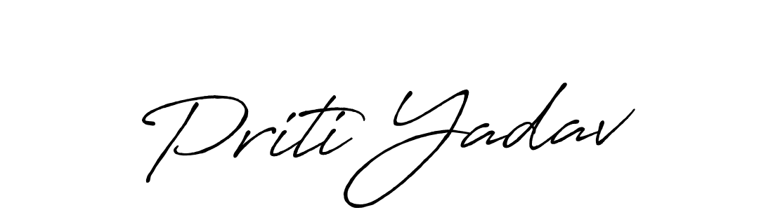 Similarly Antro_Vectra_Bolder is the best handwritten signature design. Signature creator online .You can use it as an online autograph creator for name Priti Yadav. Priti Yadav signature style 7 images and pictures png