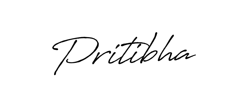 Create a beautiful signature design for name Pritibha. With this signature (Antro_Vectra_Bolder) fonts, you can make a handwritten signature for free. Pritibha signature style 7 images and pictures png