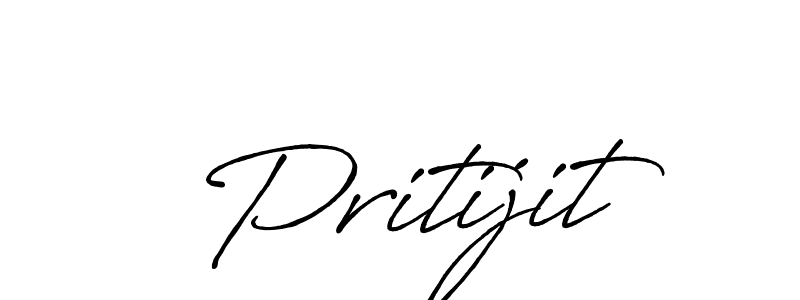 How to make Pritijit signature? Antro_Vectra_Bolder is a professional autograph style. Create handwritten signature for Pritijit name. Pritijit signature style 7 images and pictures png
